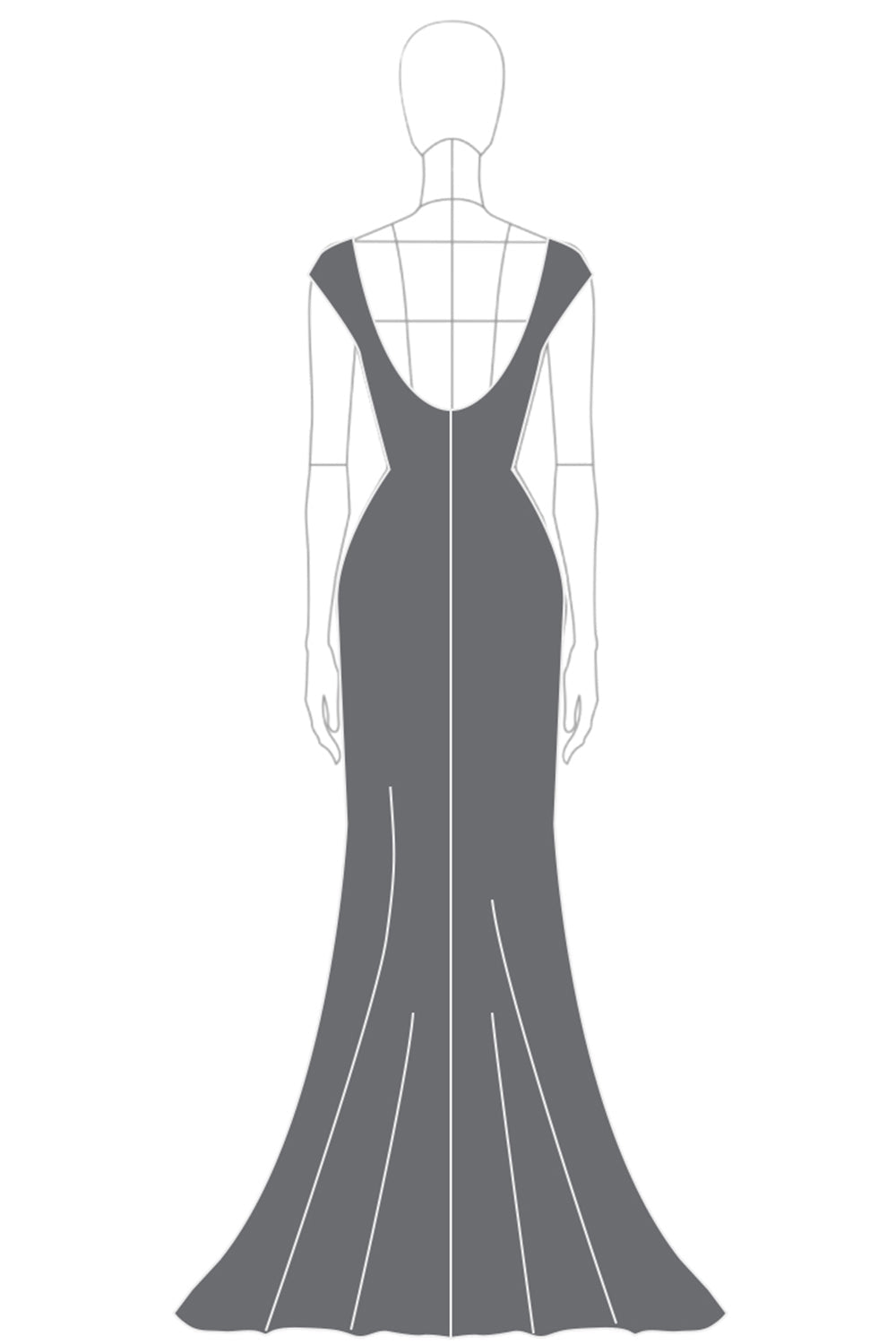 Sheath Dark Grey Off the Shoulder Metallic Satin Fommal Dress - Image 3