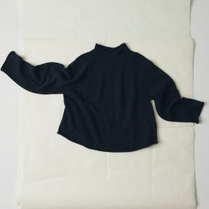 Cotton Linen Easy Sweater | Dark Navy