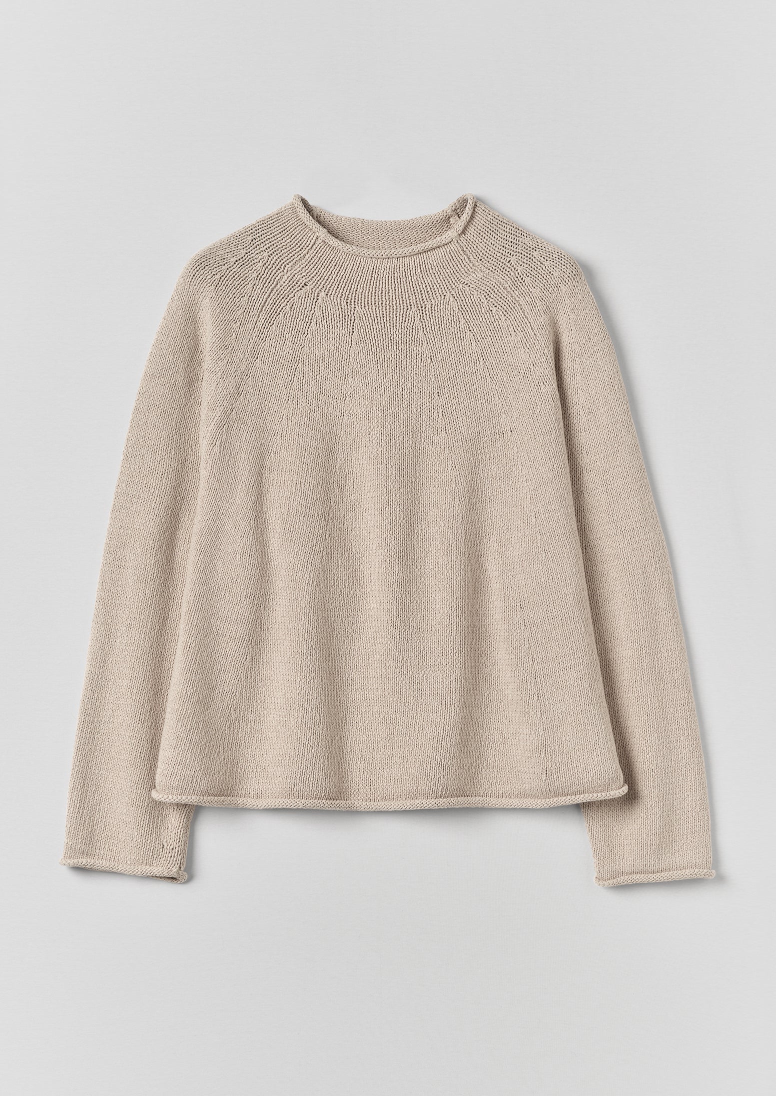 Cotton Linen Easy Sweater | Parchment - Image 6
