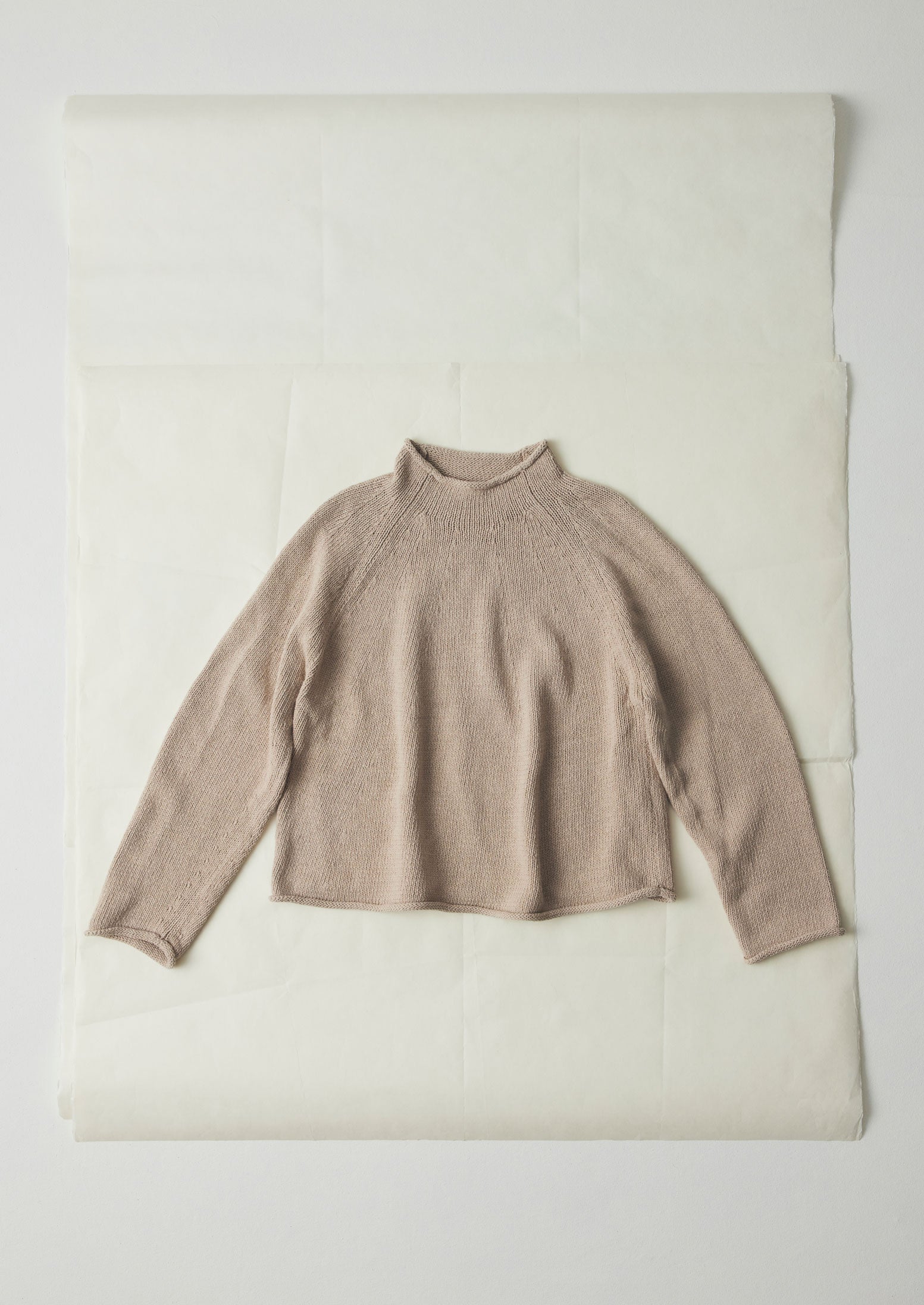 Cotton Linen Easy Sweater | Parchment