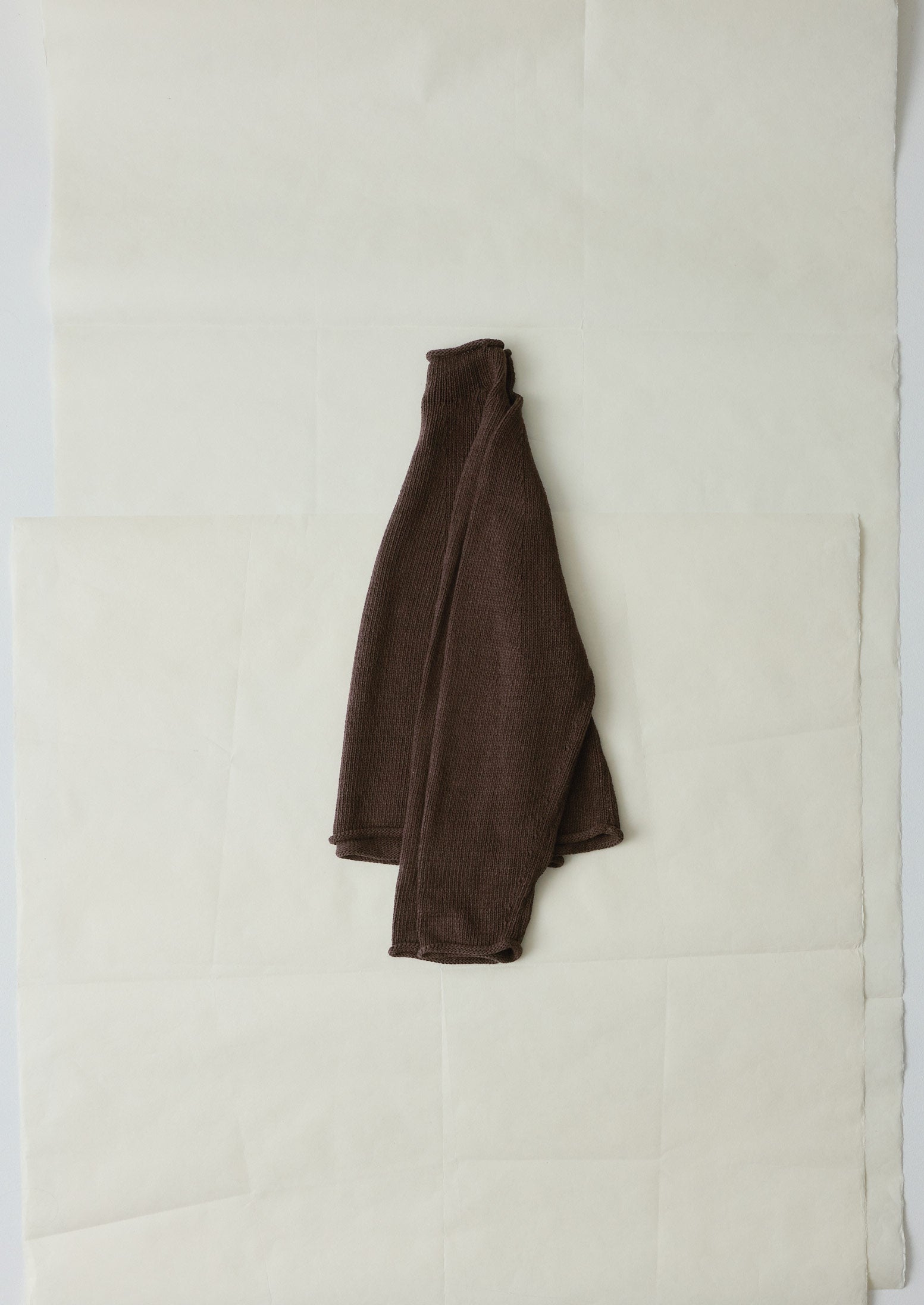 Cotton Linen Easy Sweater | Bitter Chocolate - Image 6