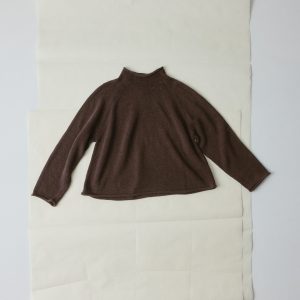 Cotton Linen Easy Sweater | Bitter Chocolate