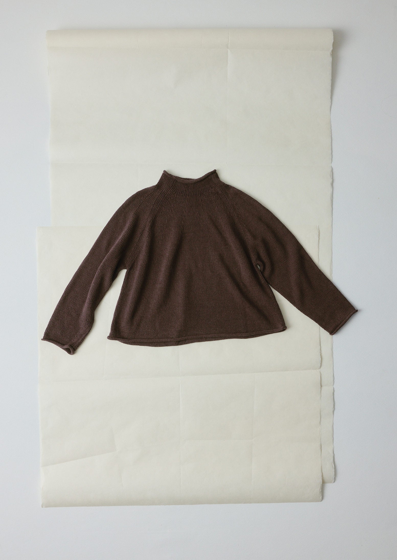 Cotton Linen Easy Sweater | Bitter Chocolate
