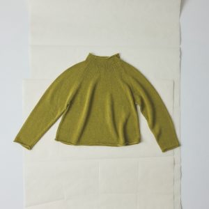 Cotton Linen Easy Sweater | Olivine