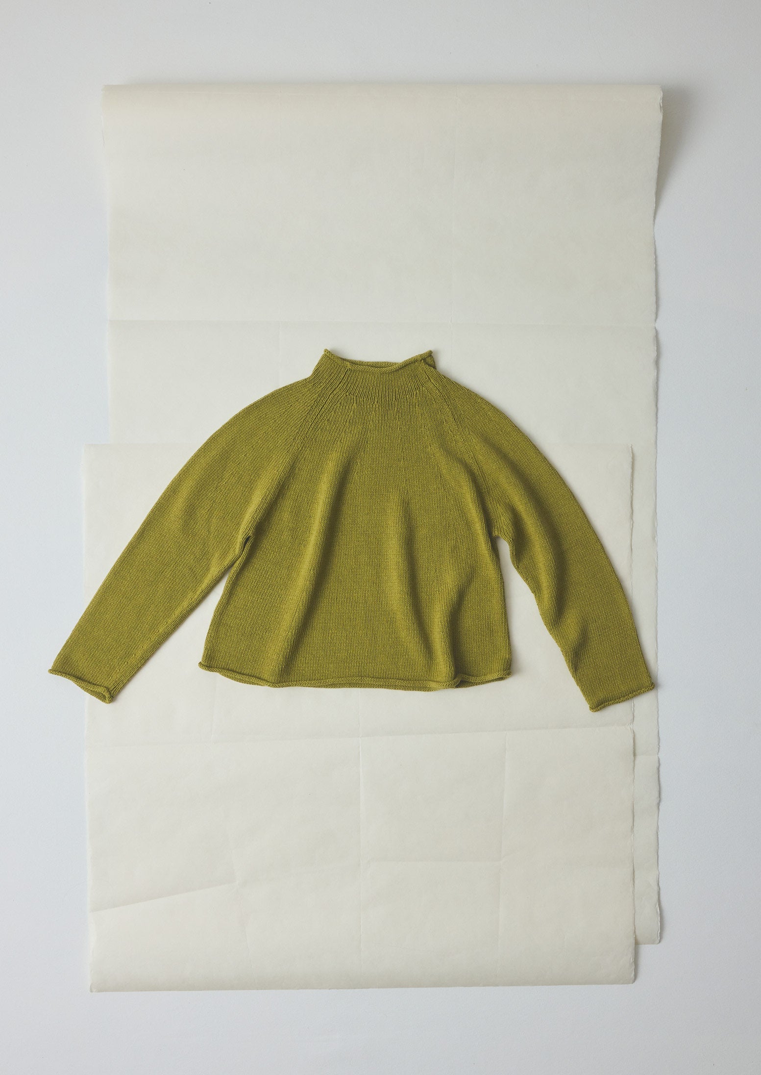 Cotton Linen Easy Sweater | Olivine
