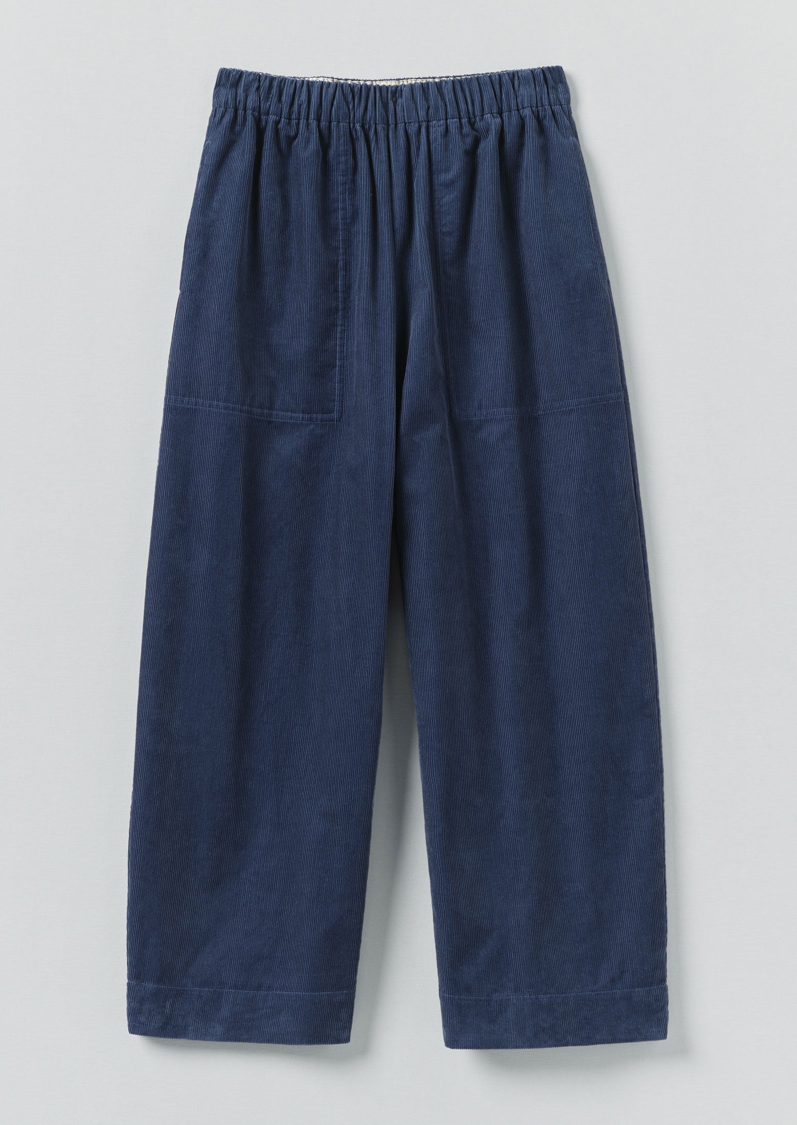 Cord Barrel Leg Pants | Denim Blue - Image 7
