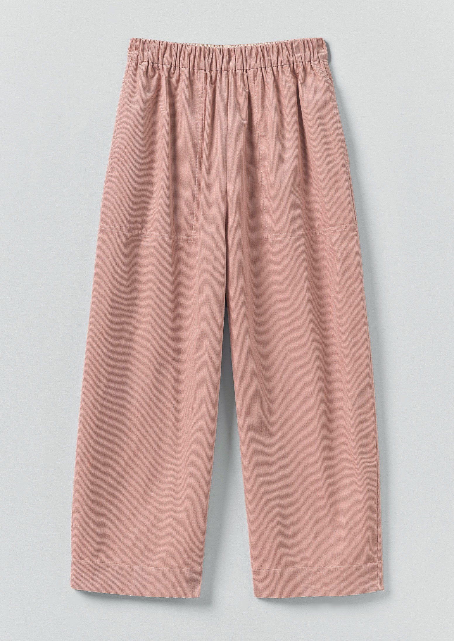 Organic Cord Barrel Leg Pants | Pink Clay