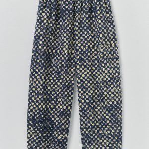 Batik Cook Check Pants | Provencal Blue