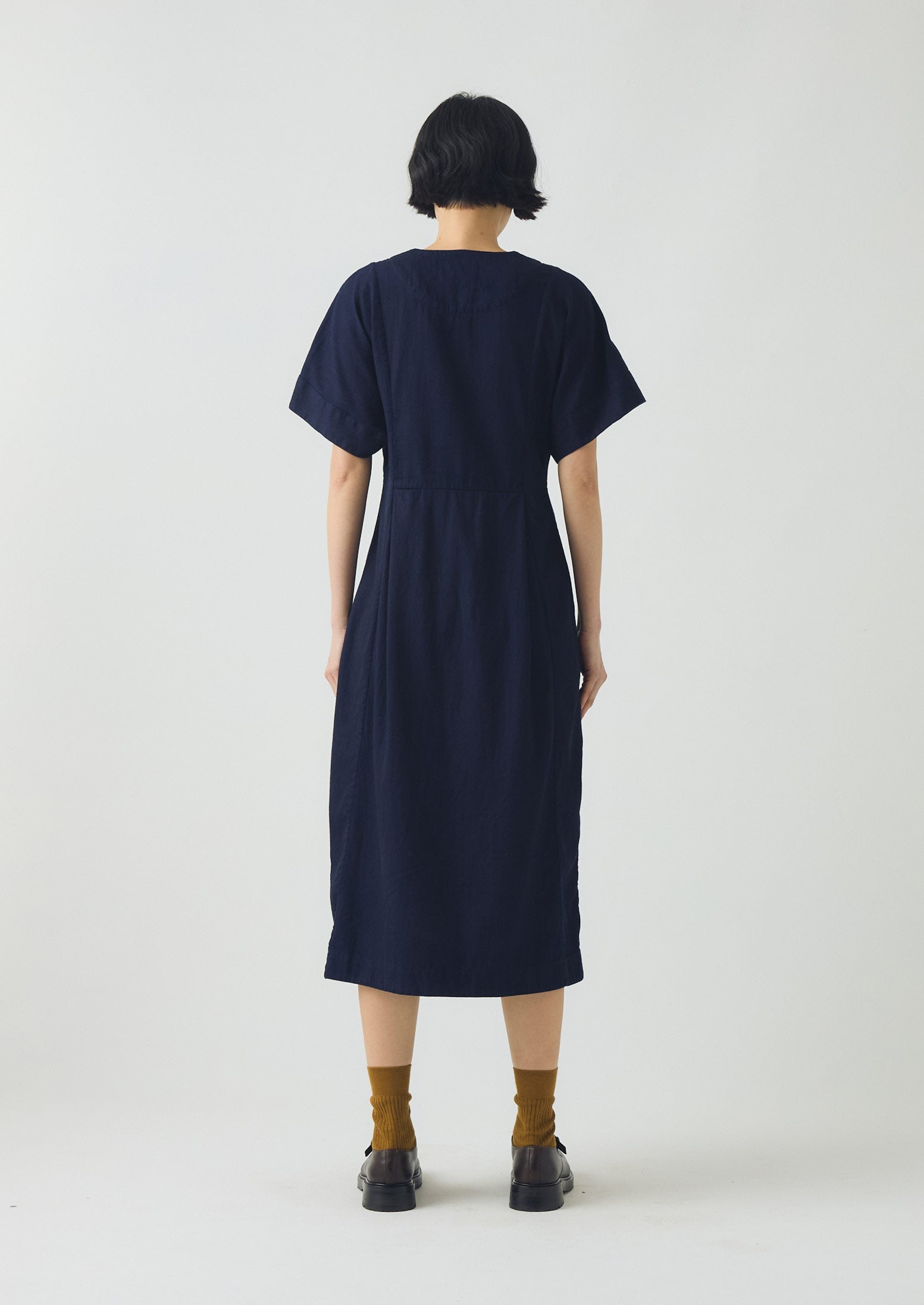 Bryn Twill Dress | Indigo - Image 3