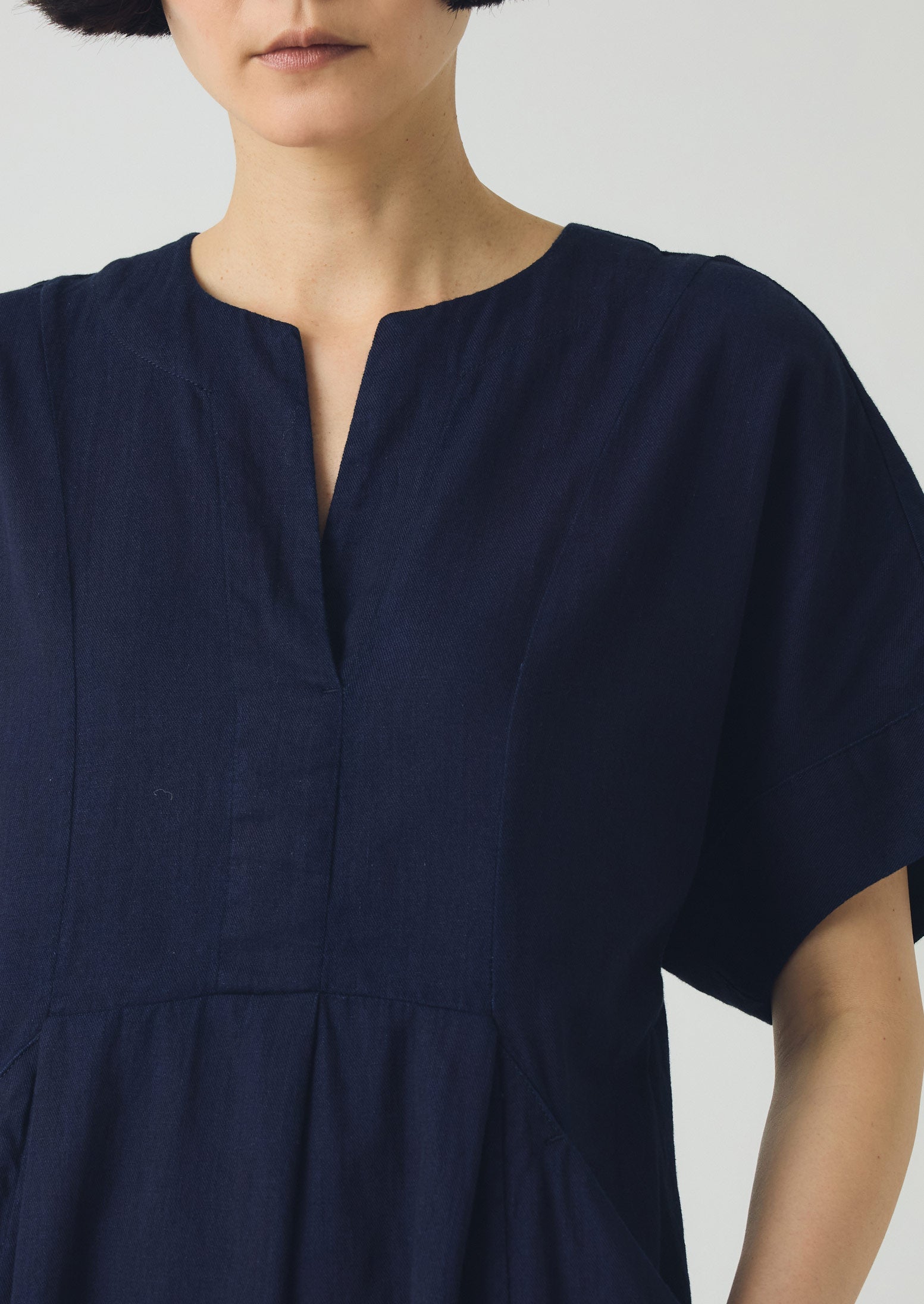 Bryn Twill Dress | Indigo - Image 5