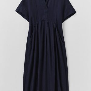 Bryn Twill Dress | Indigo