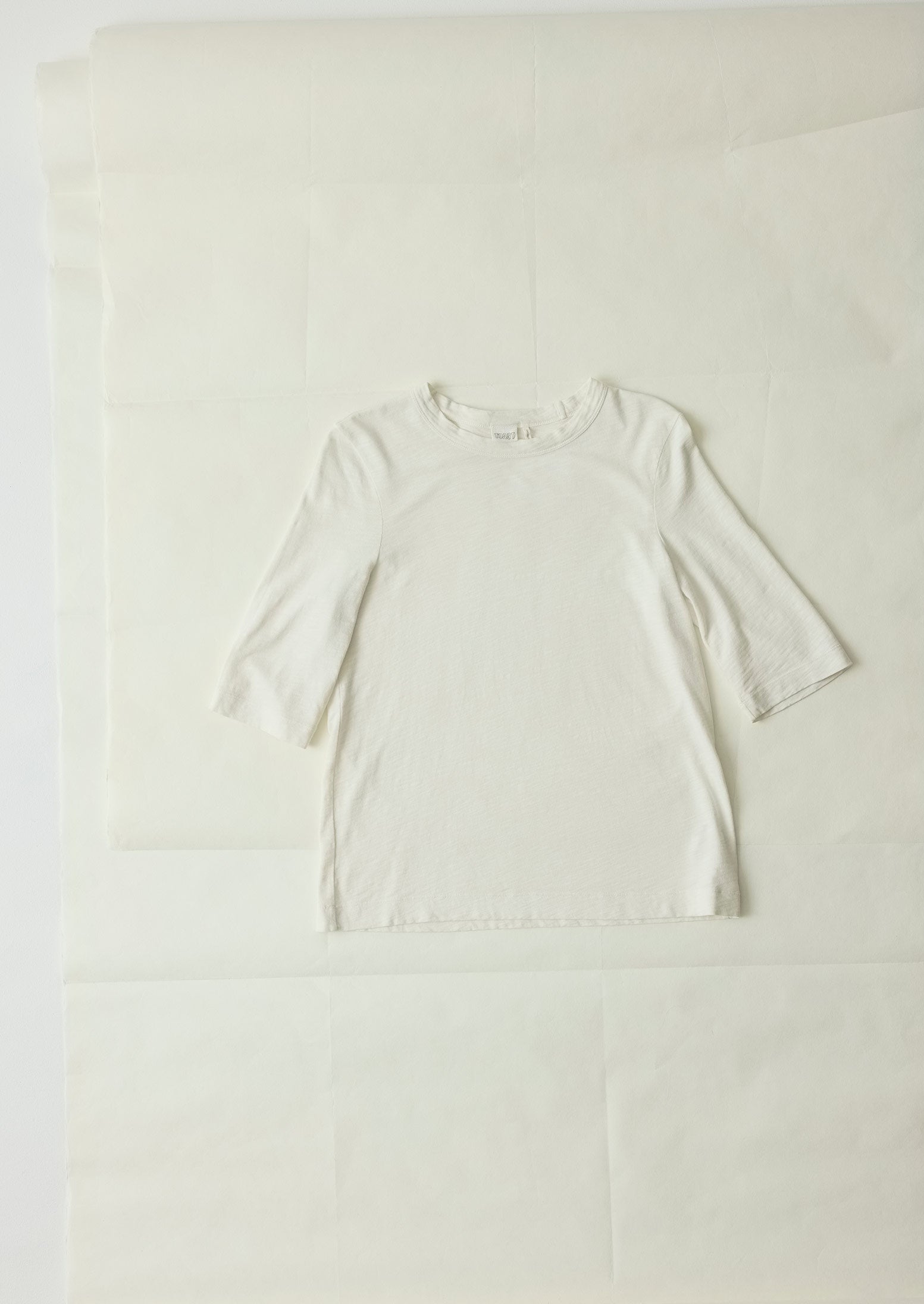 Cleo Garment Dyed Cotton Tee | Chalk