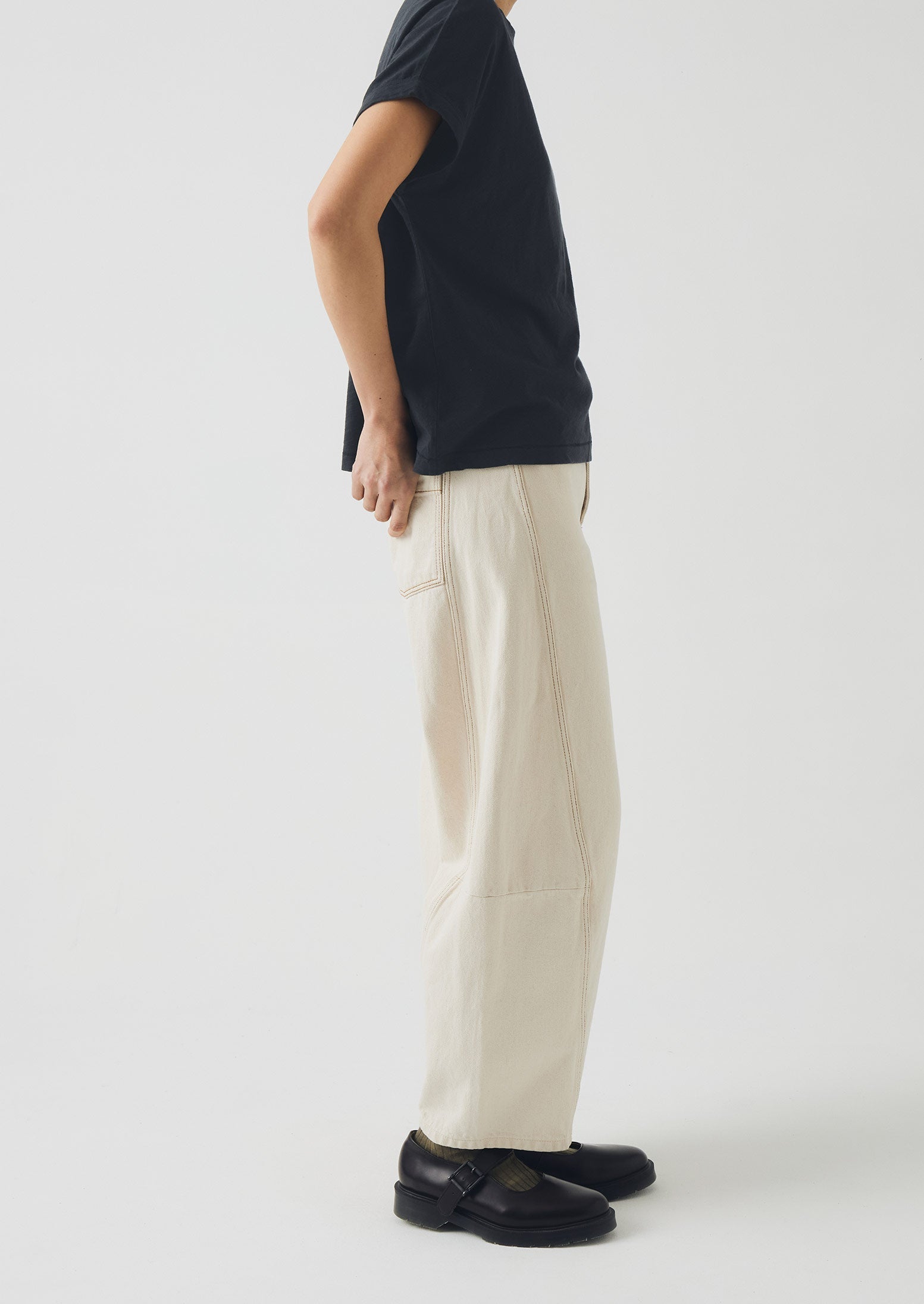 Alda Cotton Easy Tee | Coal - Image 3
