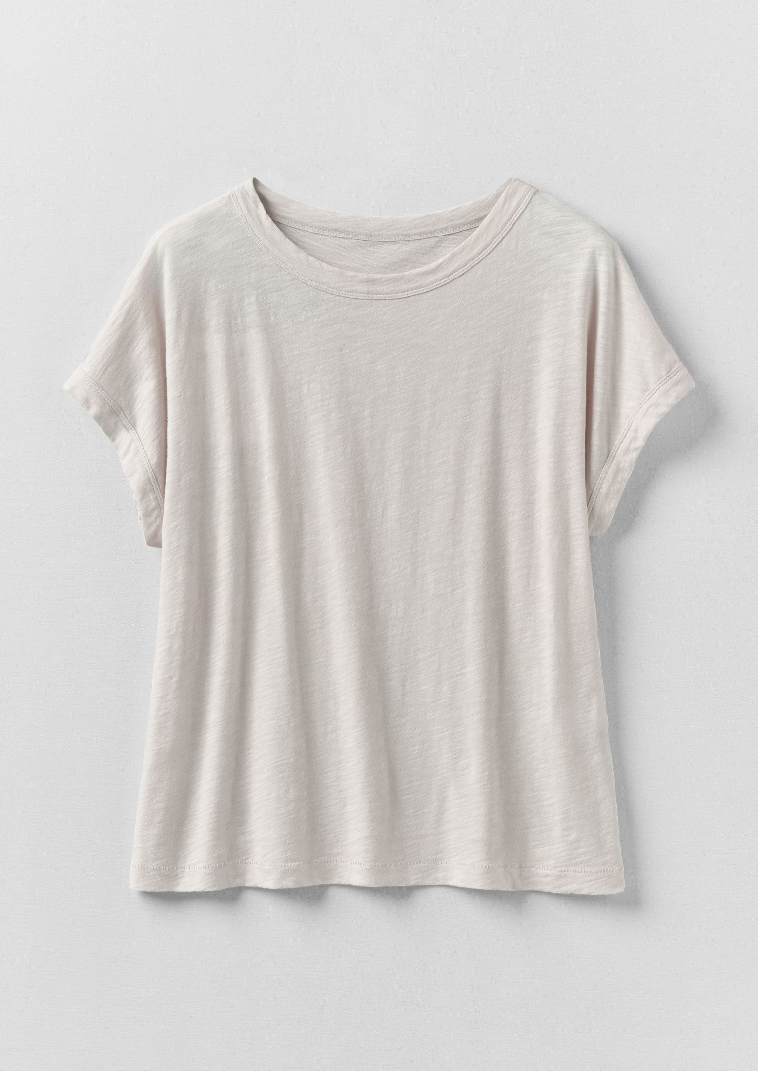 Alda Cotton Easy Tee | Pebble - Image 5