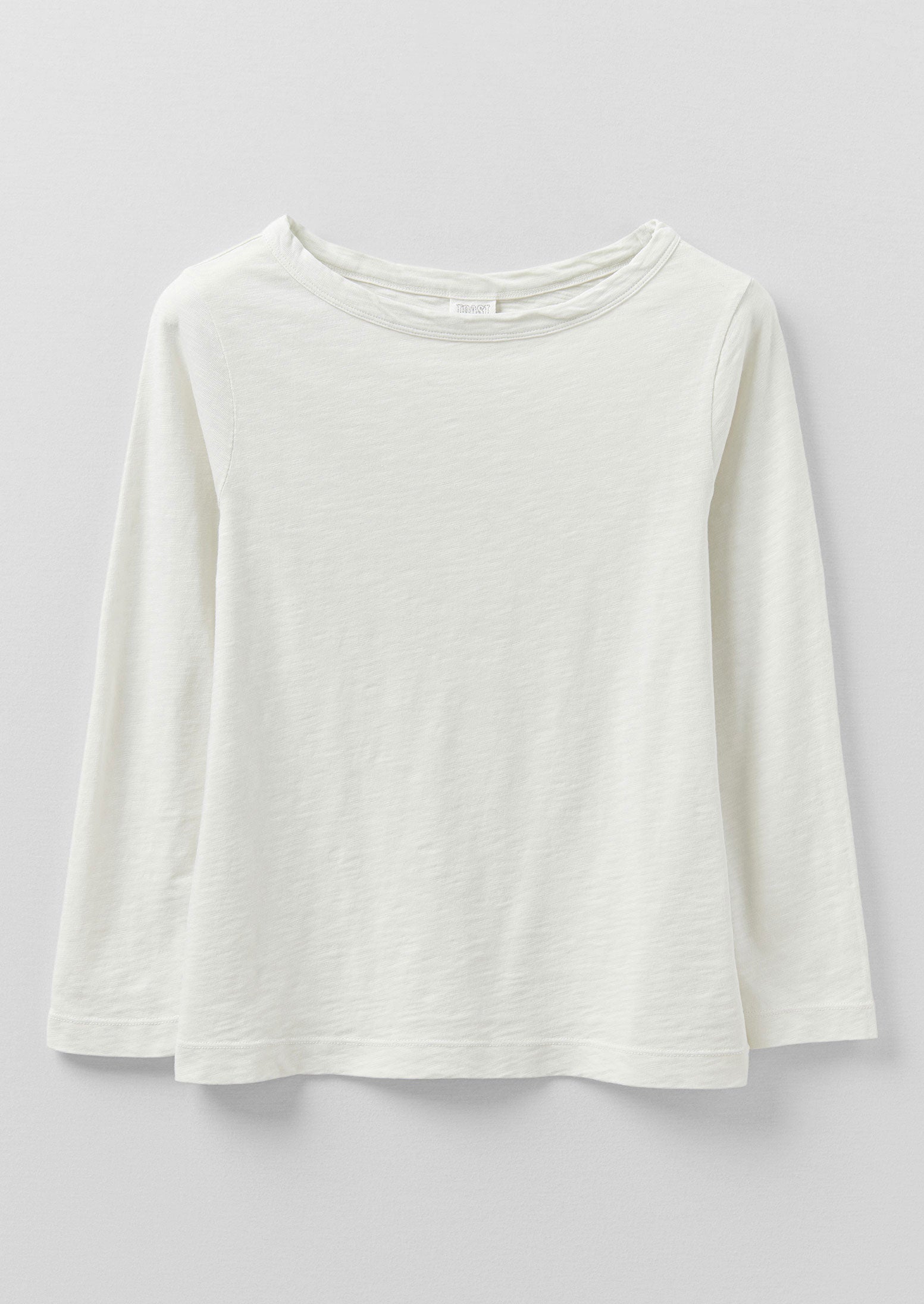 Lia Cotton Boat Neck Tee | Chalk - Image 4