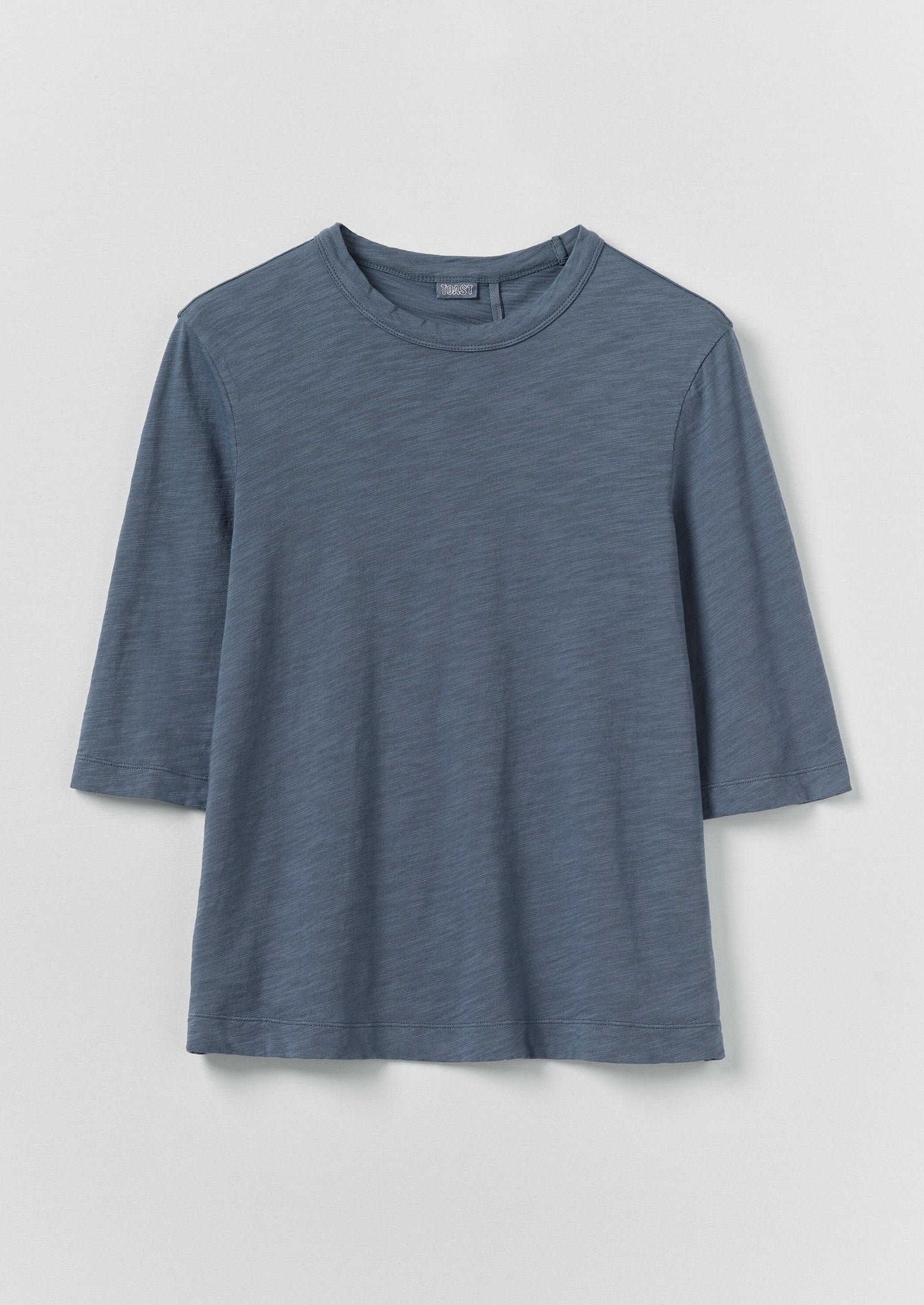 Cleo Garment Dyed Cotton Tee | Mazarine Blue - Image 4