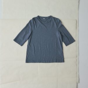 Cleo Garment Dyed Cotton Tee | Mazarine Blue