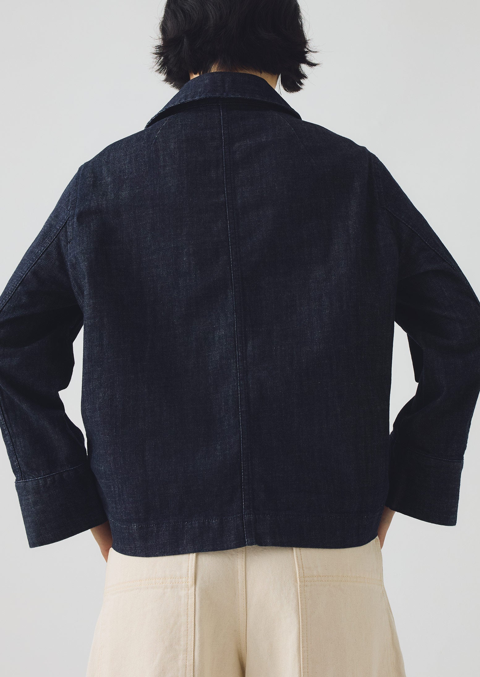 Wide Sleeve Indigo Denim Jacket | Indigo - Image 3