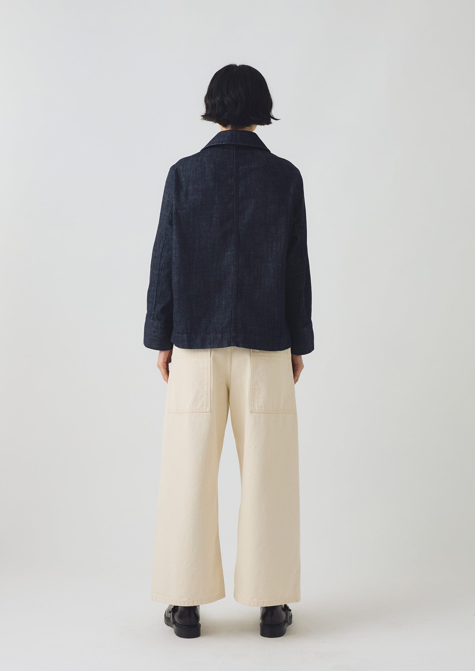 Wide Sleeve Indigo Denim Jacket | Indigo - Image 5
