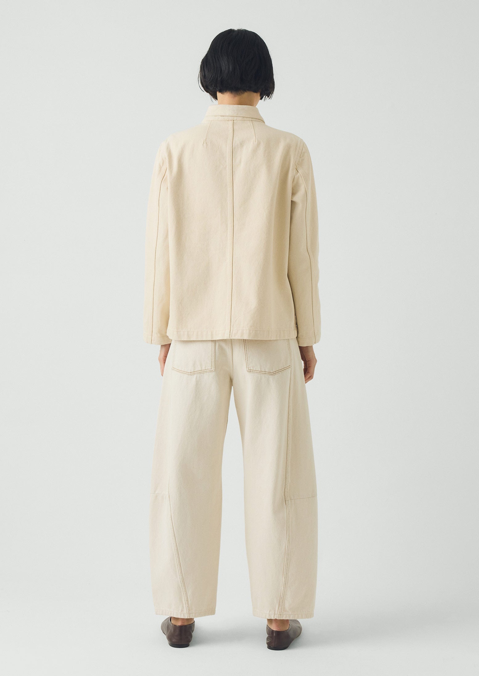 Hal Ecru Denim Workwear Jacket | Ecru - Image 4