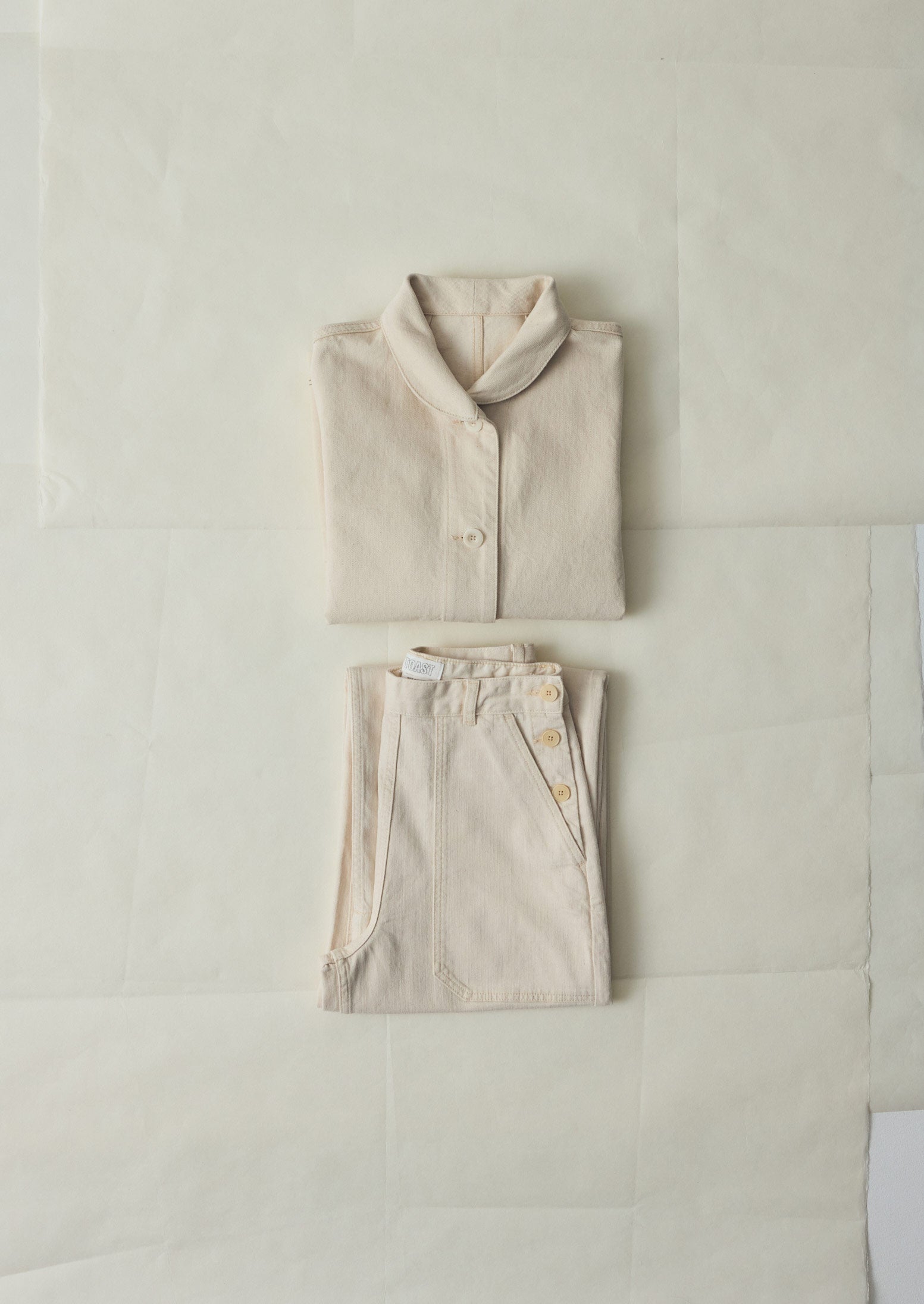 Hal Ecru Denim Workwear Jacket | Ecru - Image 7
