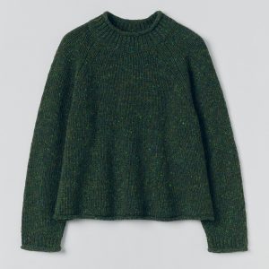 Orla Donegal Wool Sweater | Emerald