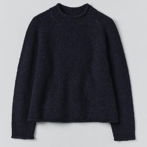 Orla Donegal Wool Sweater | Navy