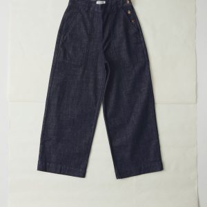 Annie Denim Side Button Jeans | Indigo