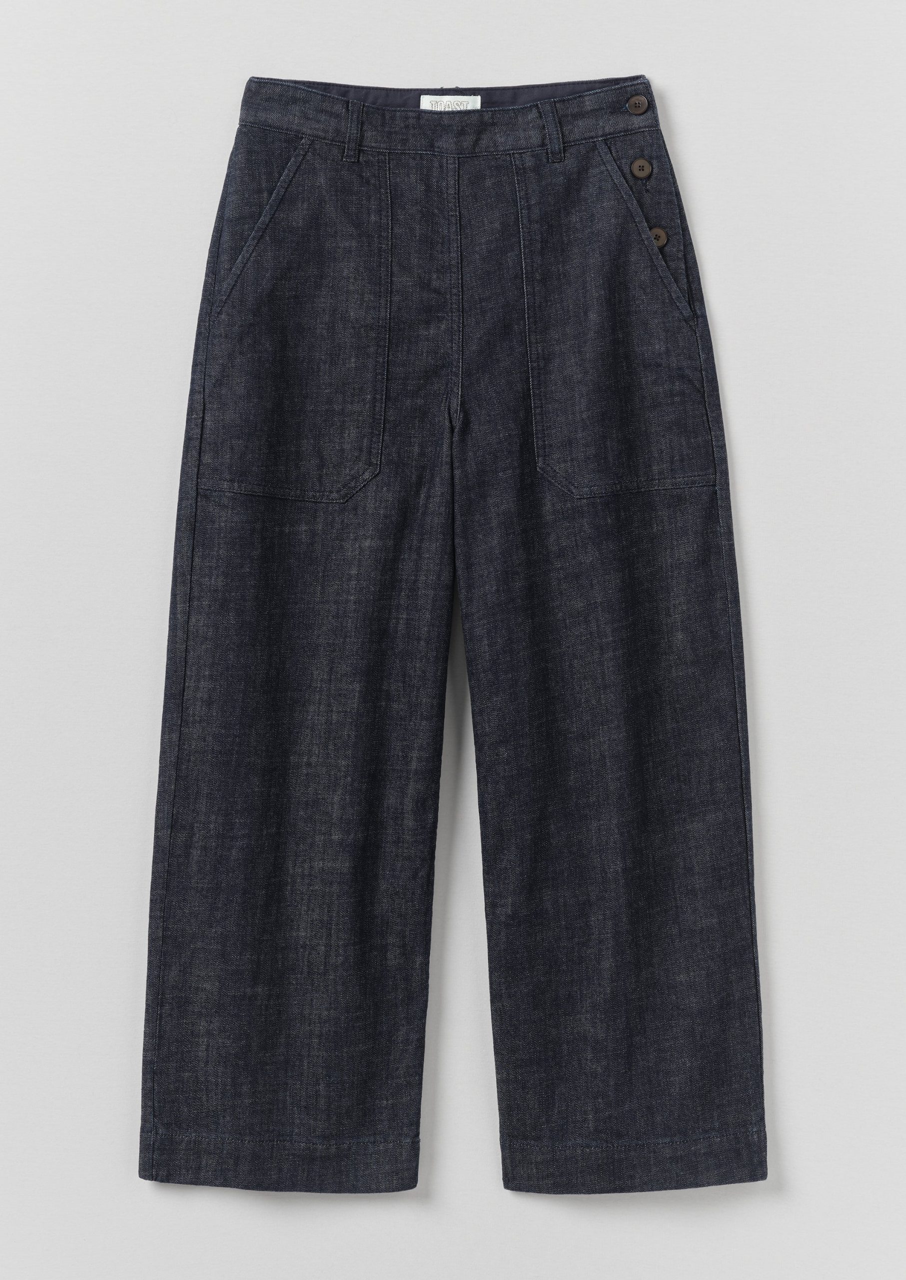 Annie Denim Side Button Jeans | Indigo - Image 6