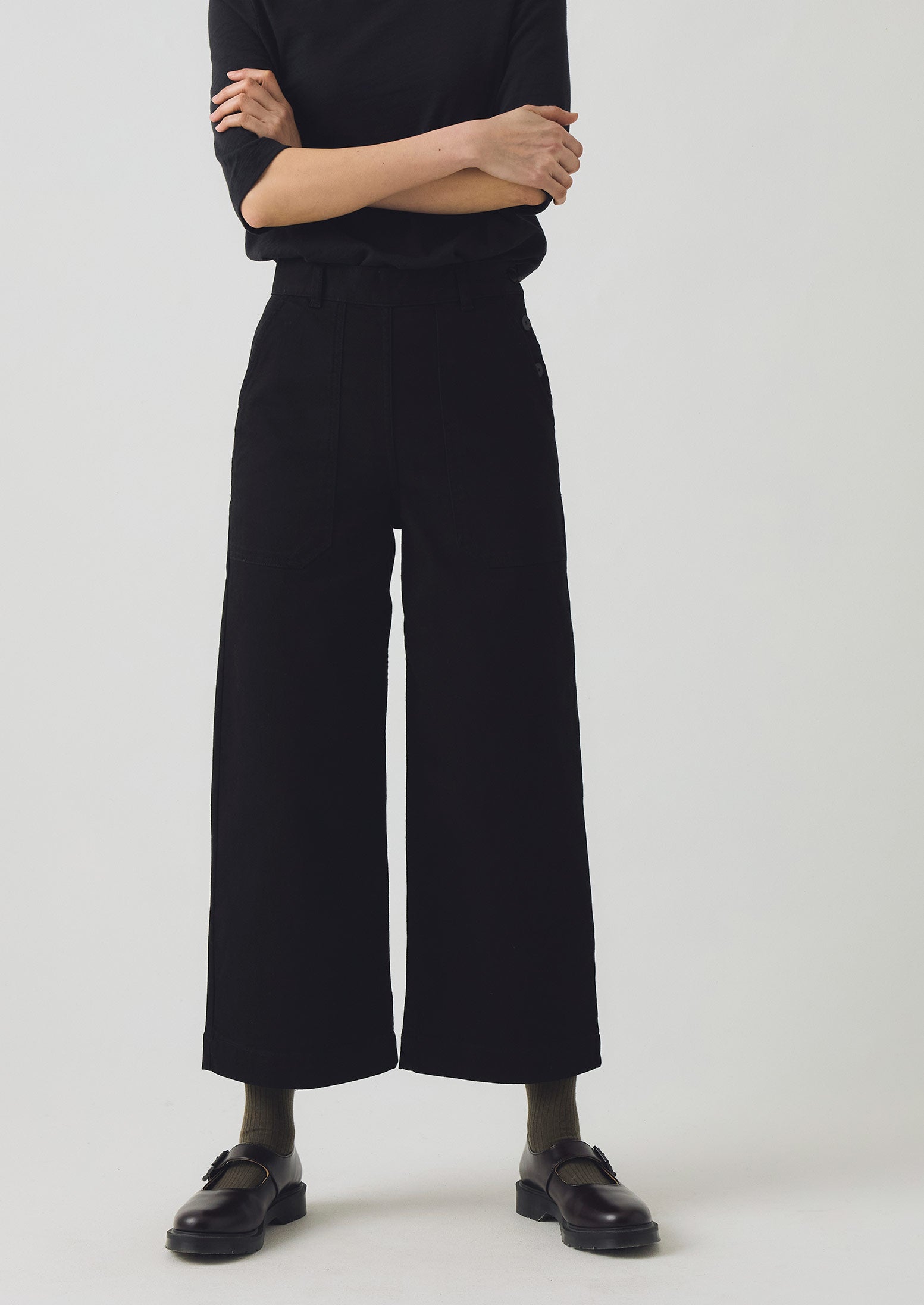 Annie Denim Side Button Jeans | Black - Image 2