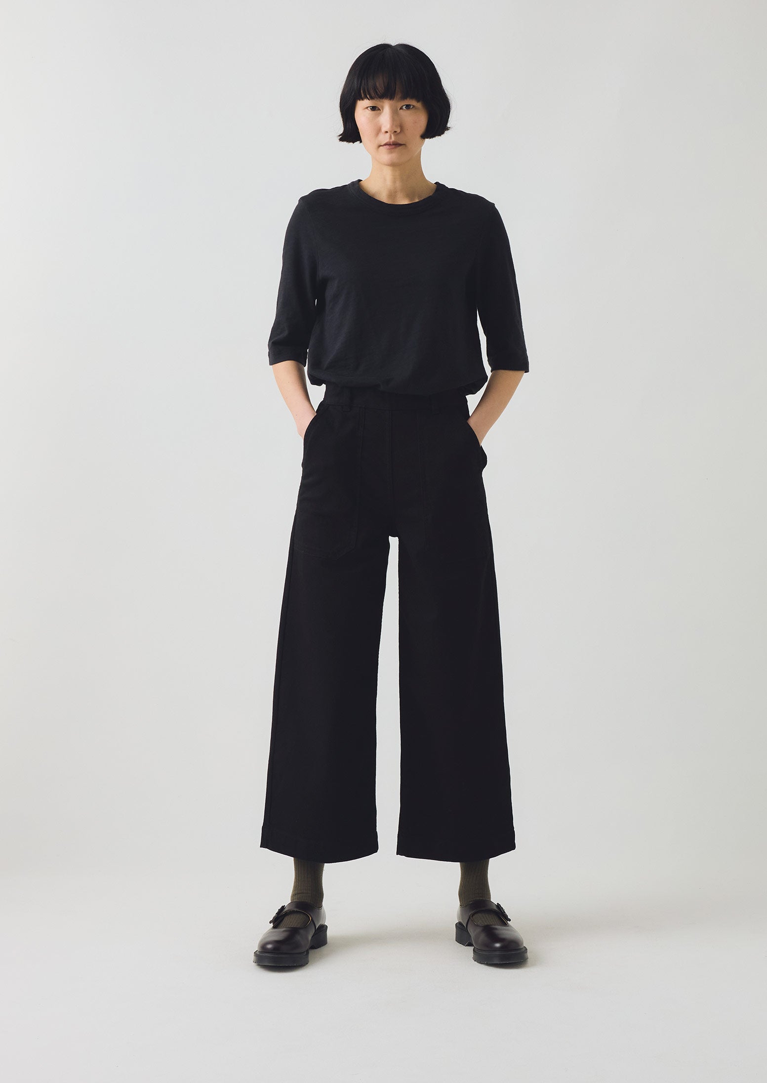 Annie Denim Side Button Jeans | Black - Image 3