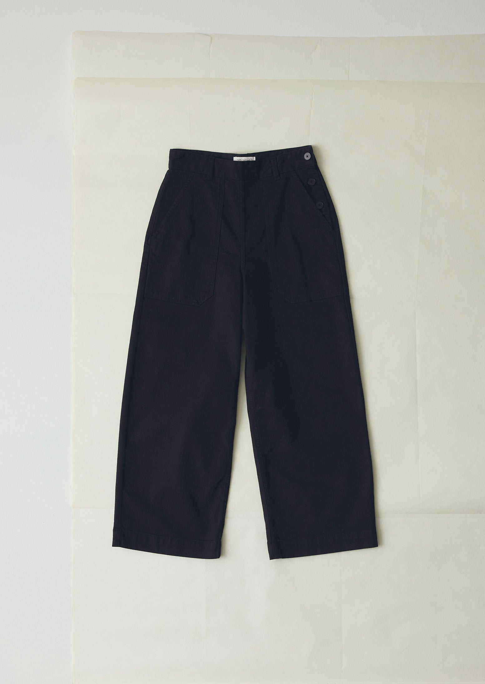 Annie Denim Side Button Jeans | Black