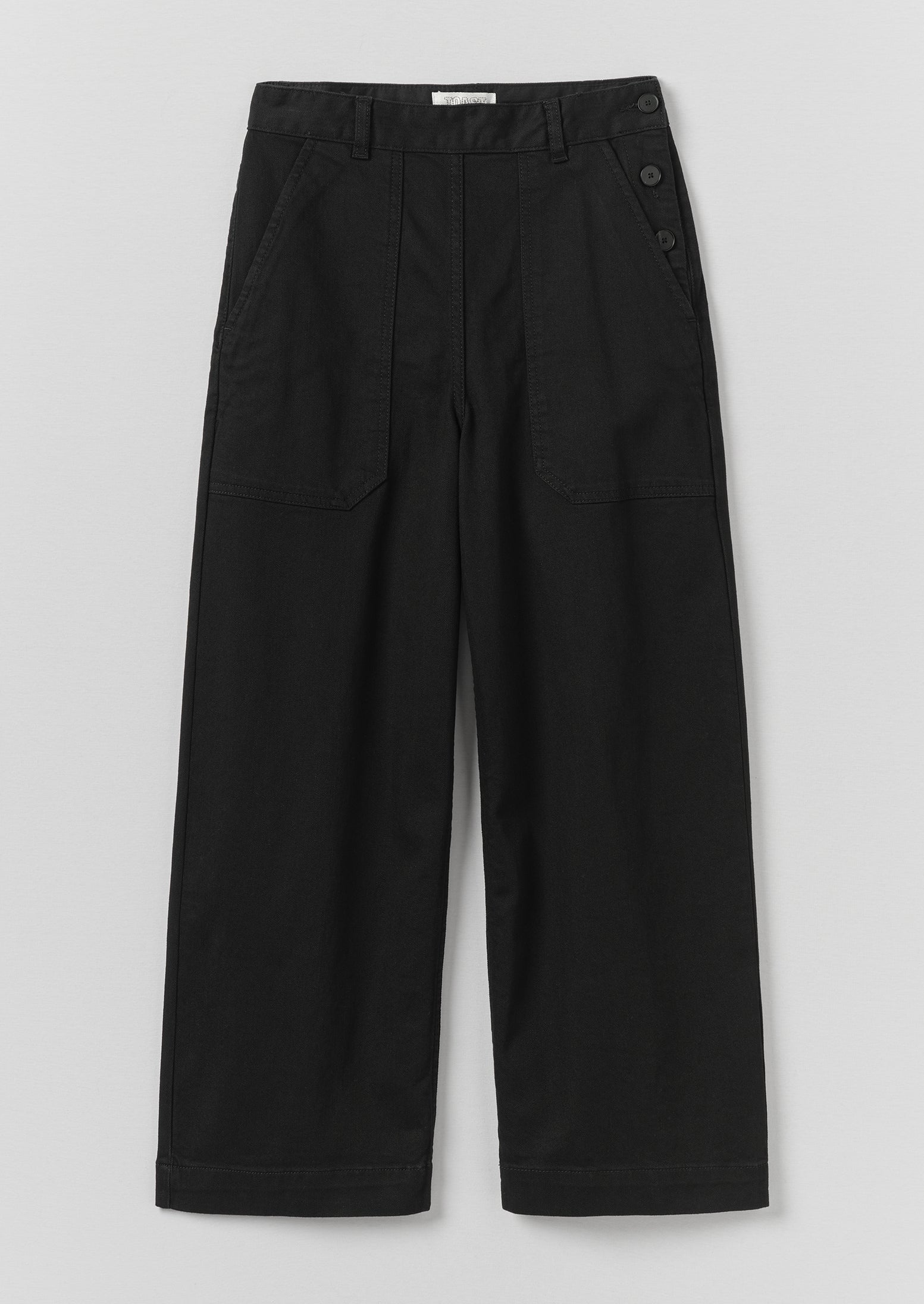 Annie Denim Side Button Jeans | Black - Image 7