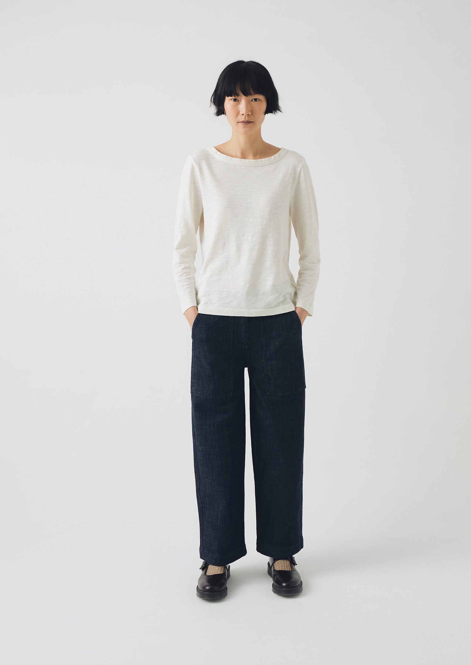 Indigo Denim Workwear Pants | Indigo - Image 2