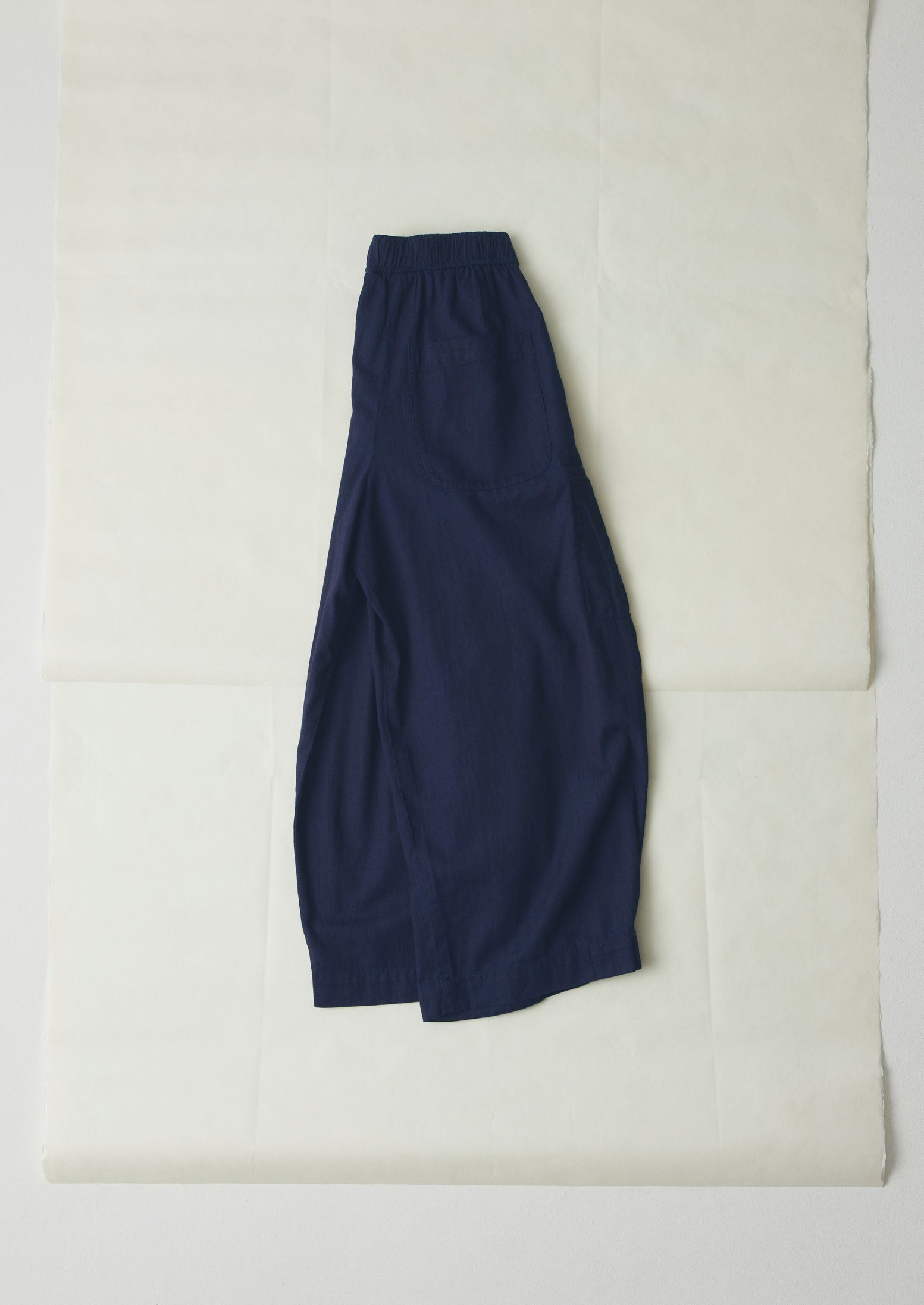 Cotton Twill Wide Leg Pants | Indigo - Image 4