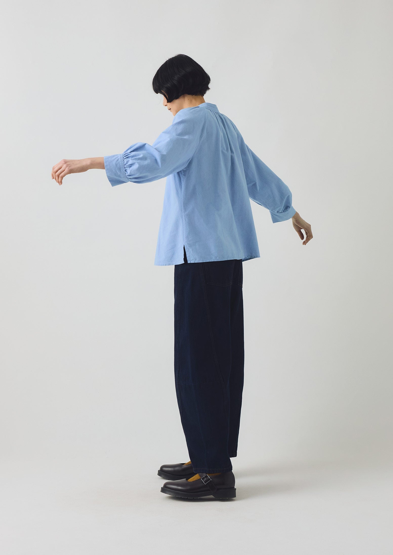 Catrin Cotton Oxford Easy Shirt | Chambray - Image 2