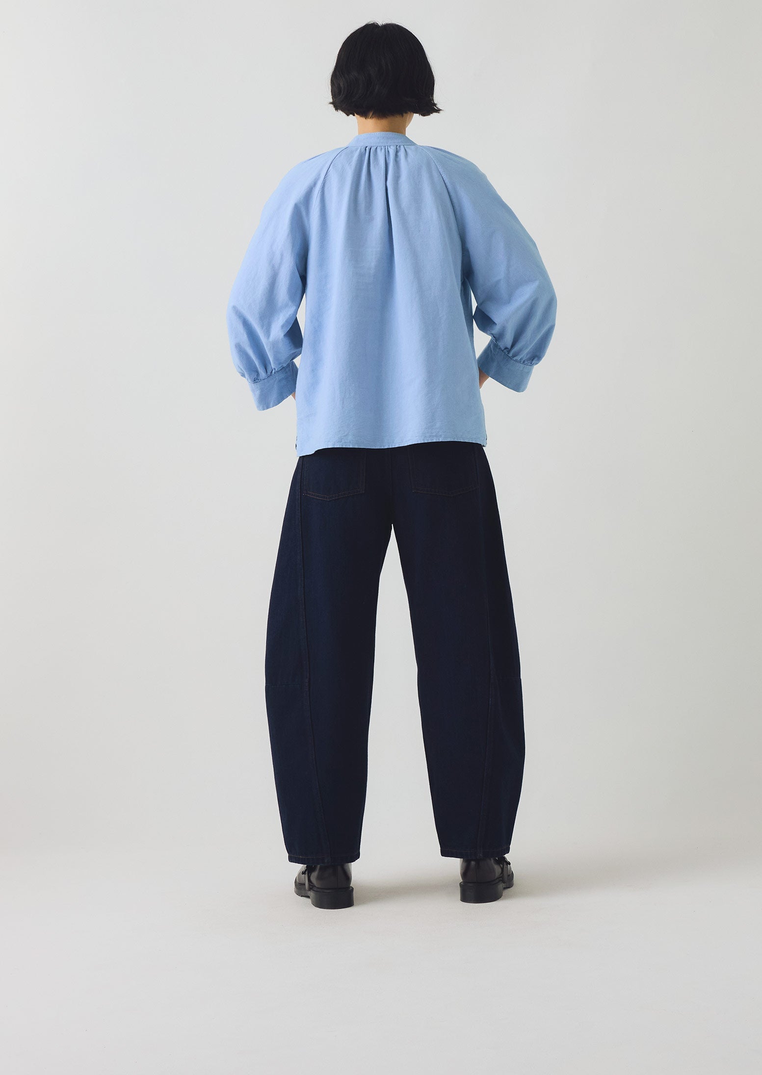 Catrin Cotton Oxford Easy Shirt | Chambray - Image 4